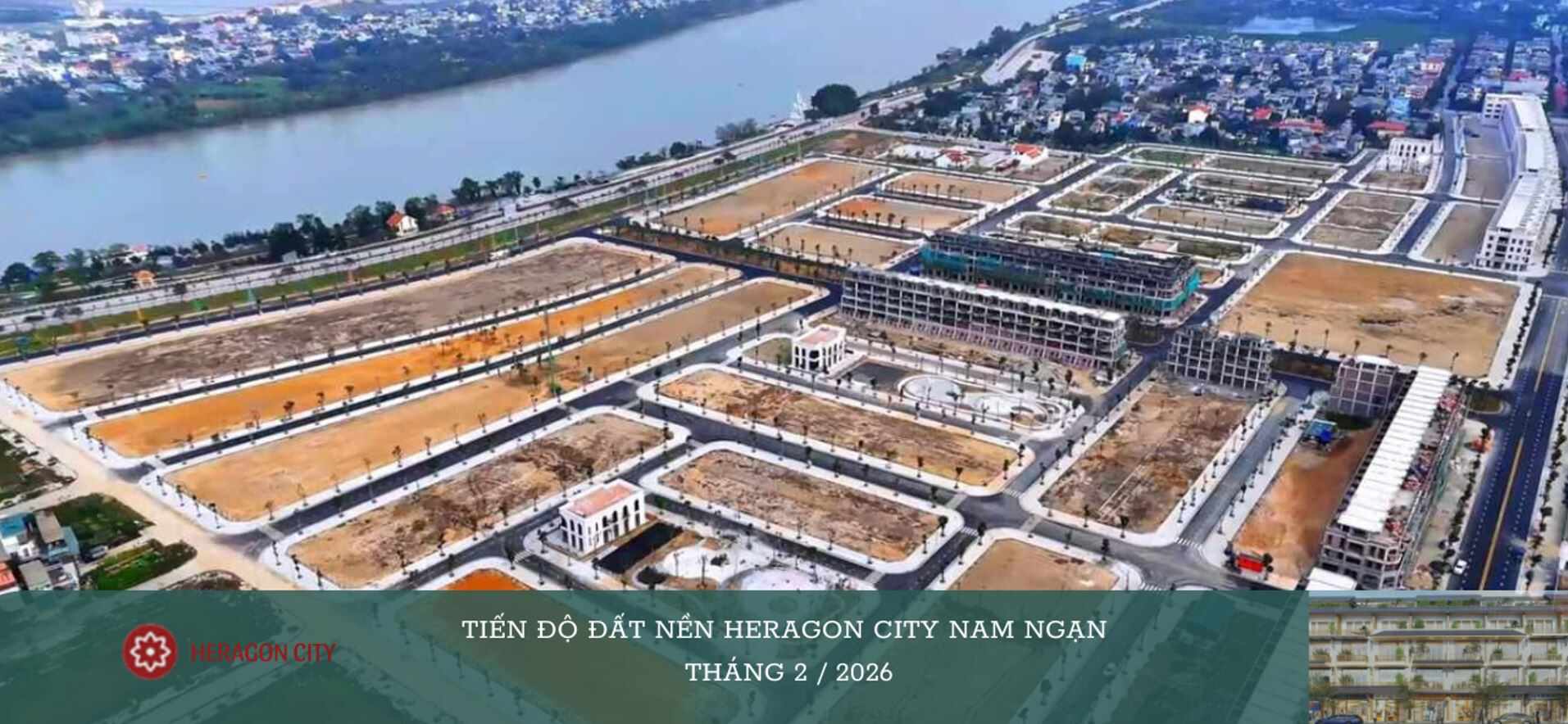 Tiến độ đất nền Heragon City Nam Ngạn Thanh Hóa