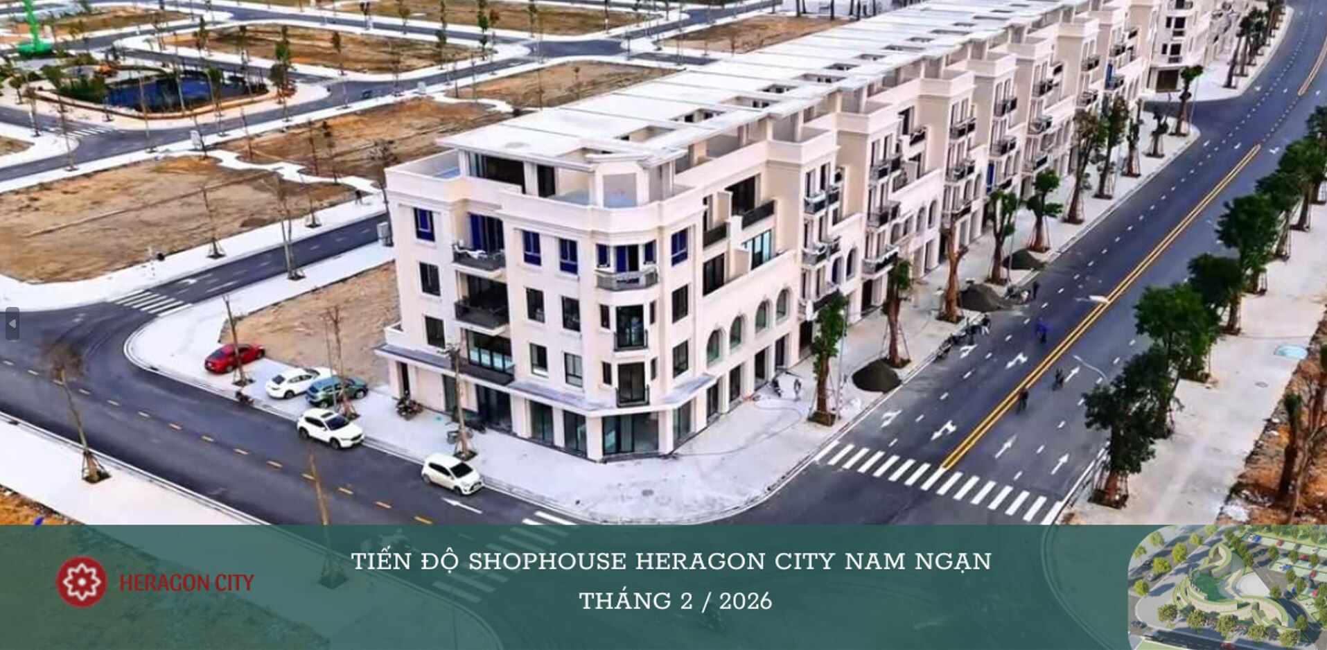Tiến độ Shophouse Heragon City Nam Ngạn Thanh Hóa