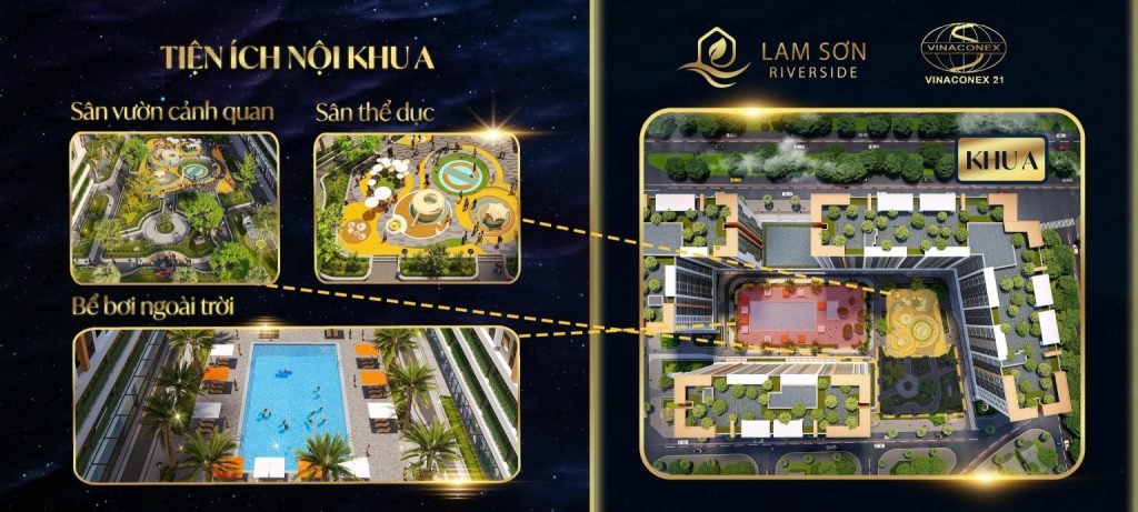 Tiện ích nội khu Lam Sơn Riverside Thanh Hóa