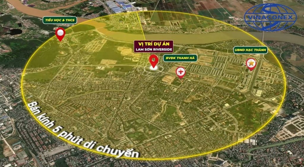 Vị trí nhà ở xã hội Lam Sơn Riverside Thanh Hóa